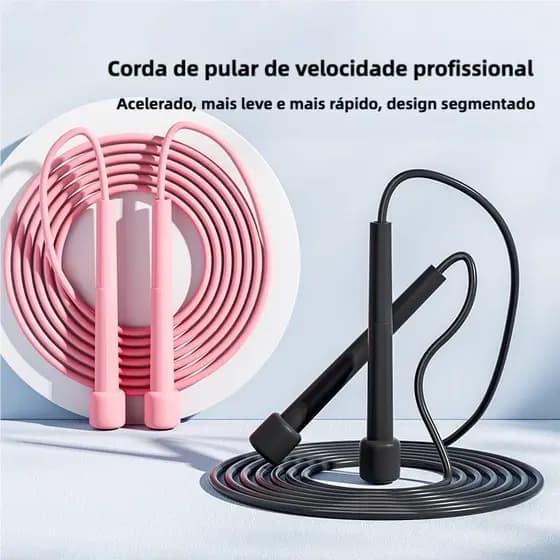 Corda de Pular Ajustável Fitness Exercícios Funcional Rope