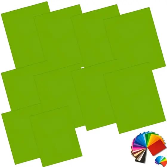 Placas de Eva Zook Liso Cores Artesanato - Kit 10 Folhas 20x30 Tamanho A4