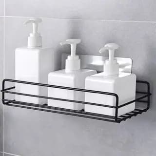 Suporte Prateleira para Banheiro Organizador Multiuso Universal 27x5,5x10,5cm Cozinha Sala Prateleira Adesiva
