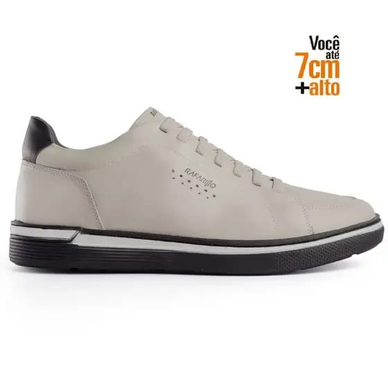 Sapatênis Masculino Rafarillo Nivus Alth +7cm Social Original Couro Confortável Tênis Masculino