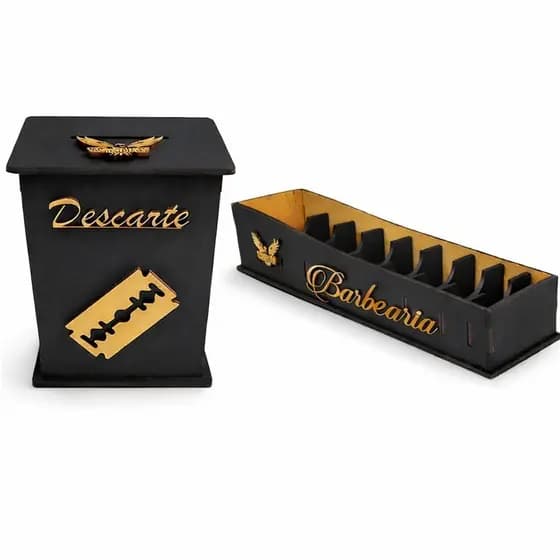 Kit Porta Pentes MDF + Descarte de Lâmina de MDF
