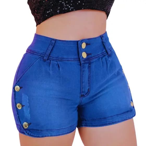 Short Jeans Feminino Lycra , Short Jeans Feminino Azul GG , Bermuda Jeans Feminina Lycra 36 ao 48