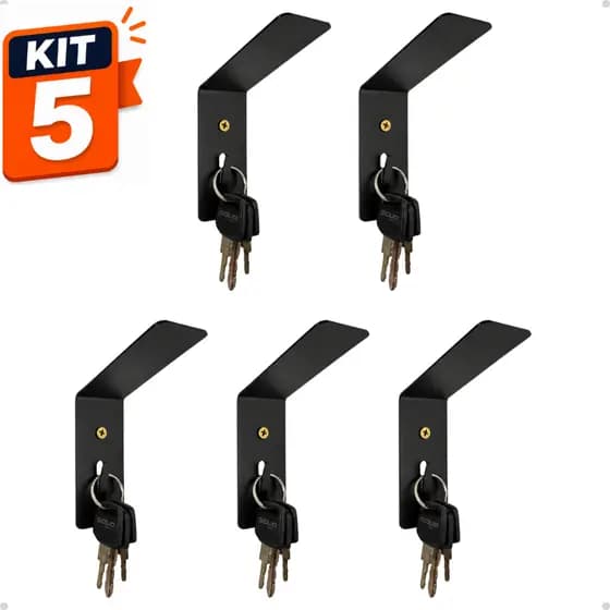Kit 5 Suporte De Parede Para Pendurar Capacete E Acessórios