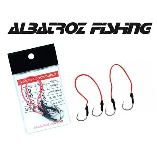 Suporte Hook Duplo Live Bait Albatroz Fishing -kit com 02 pacotes