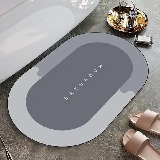 Tapete para Banho de Secagem Rápida e Super Absorvente - Ideal para Banheiro, Cozinha e Varanda