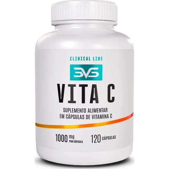 2 Potes de Vitamina C 100% Pura E Concentrada - Fórmula Exclusiva Com 1000mg Por Cápsula - Total de 240 Cápsulas
