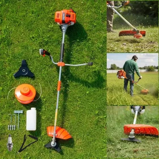 Roçadeira a Gasolina Profissional 75CC Trimmer Lâmina Para Roçadeiras Stihl Com Lamina 3 Pontas