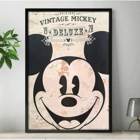 Quadro placa decorativa Mickey Mouse 20x30 Alta Qualidade 4k