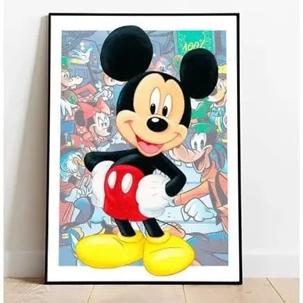 Quadro Decorativo Mickey Minnie Disney 20x30