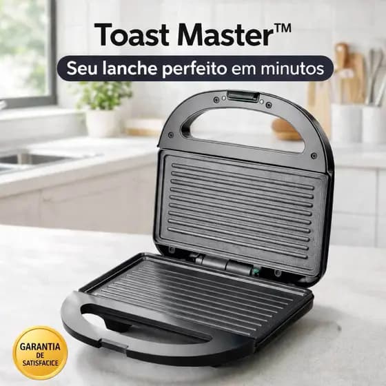 Sanduicheira Grill Elétrica 2 em 1 Antiaderente Prensa Dupla 750W Rápida e Fácil de Limpar