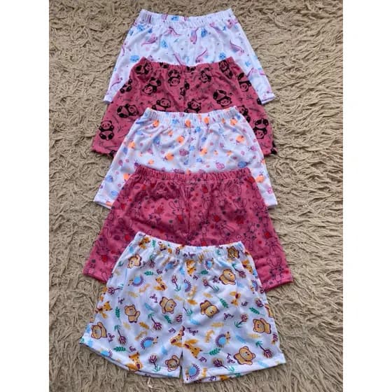 kit shorts bebê tapa fralda menino e menina roupa de dormir bermuda infantil dia a dia calor