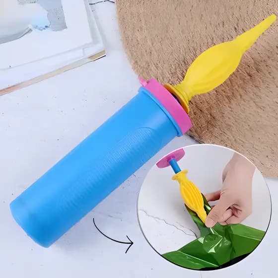 Bomba Manual Para Inflar Encher Balão Bexiga Bola Aniversários Tamanho 28CM