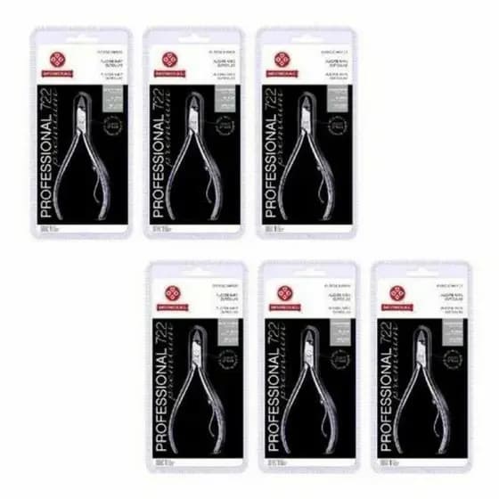 Alicate De Cutícula Professional Ref. 722 Inox - Kit 6 (SEIS) Unidades