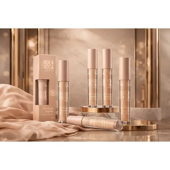 Corretivo Líquido Boca Rosa Beauty Alta Cobertura Longa Duração Efeito Natural 4g