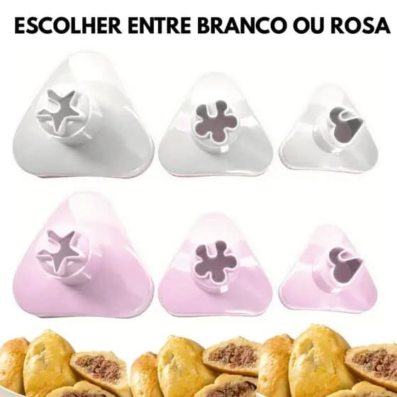 Modelador De Esfiha 3 Tamanhos e Biscoito Com 3 Formatos