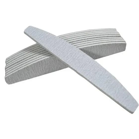 lixa 100/180 para unhas acabamento alongamento fibra de vidro acrigel