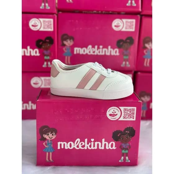 Tênis Infantil Menina Listra Ref.2118585 Molekinha