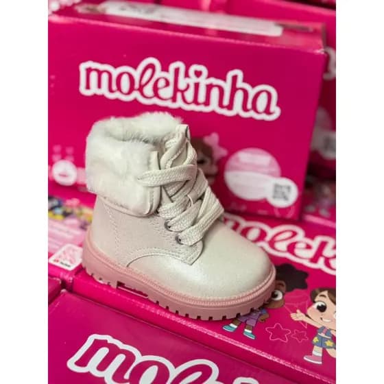 Botinha Infantil Menina Molekinha á Pronta Entrega
