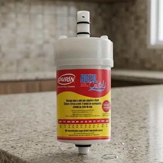 Refil Vela Filtro Para Purificador De Água Cristal 01098 Durín