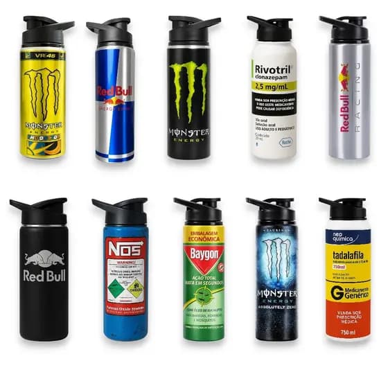 Garrafa Squeeze Alumínio 750ml Personalizada garrafa academia corrida água garrafinha Presente