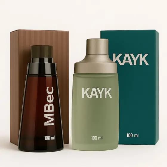 Kit Até 02 Perfumes Tradicionais Kayk + Mbec Masculino Mais Vendidos Alta Fixação