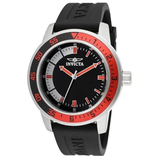 Relógio Masculino Invicta 12846 "Specialty" de Aço Inoxidável, Vermelho 100% Original