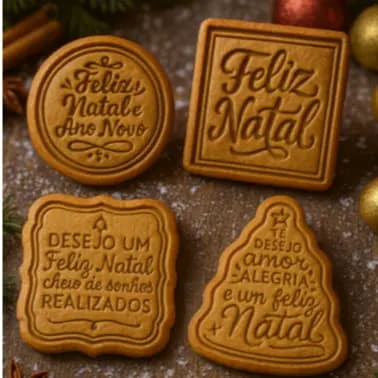 KIT Cortador de natal e ano novo Frases arvore feliz natal feliz ano novo desejos felicidade