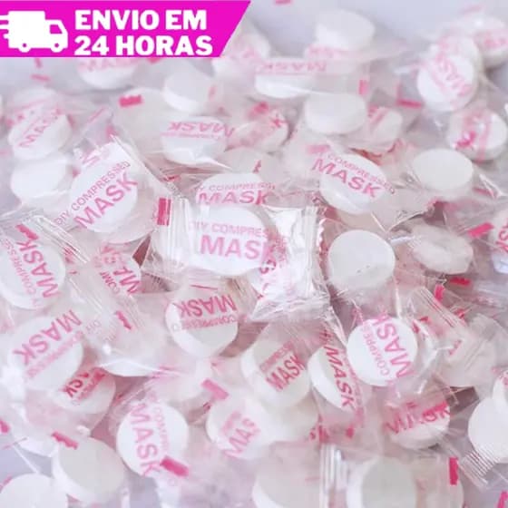 Kit 150 Máscara Desidratada Comprimido Compactada Skin Care