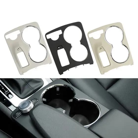 Tampa do Suporte de Copo para Mercedes-Benz BEGE – Console Central | Substituição para Classe C W204 e GLK X204