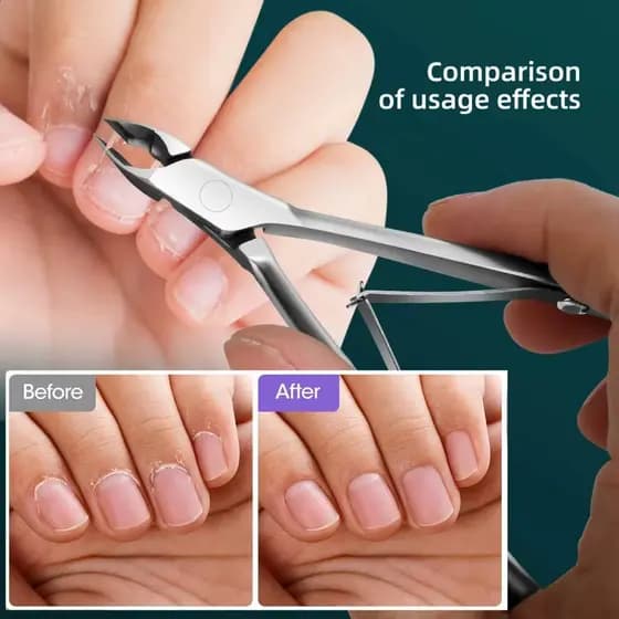 Alicate de Cutícula Inox Profissional – Corte Preciso p/ Farpas e Pele Morta (Modelo G12) | Indicado para Manicure