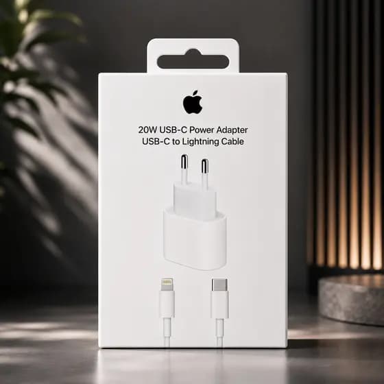 Carregador Turbo 20w Compatível iPhone + Cabo Lightning