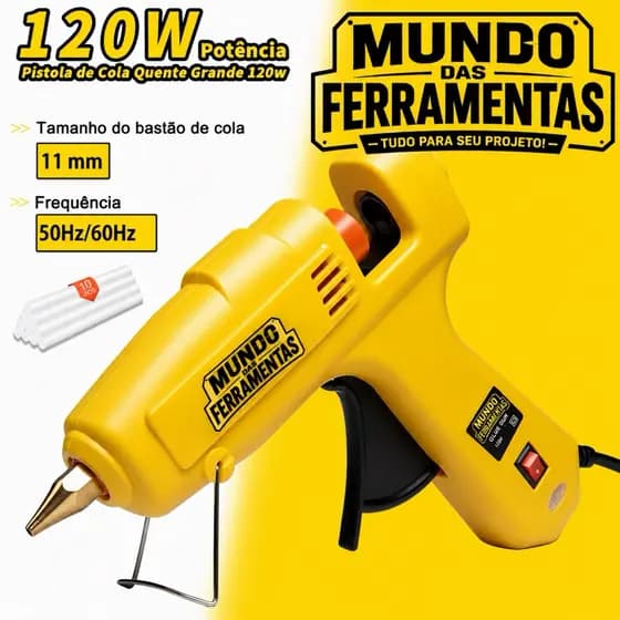 Máquina profissional de cola quente 120w+10 Bastões Ferramenta Ideal para Artesanato Secagem Rápida