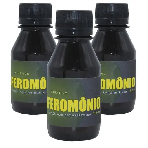 3 Feromonio Liquido Atrativo Peixe Tilapia Pacu Piau Piapara