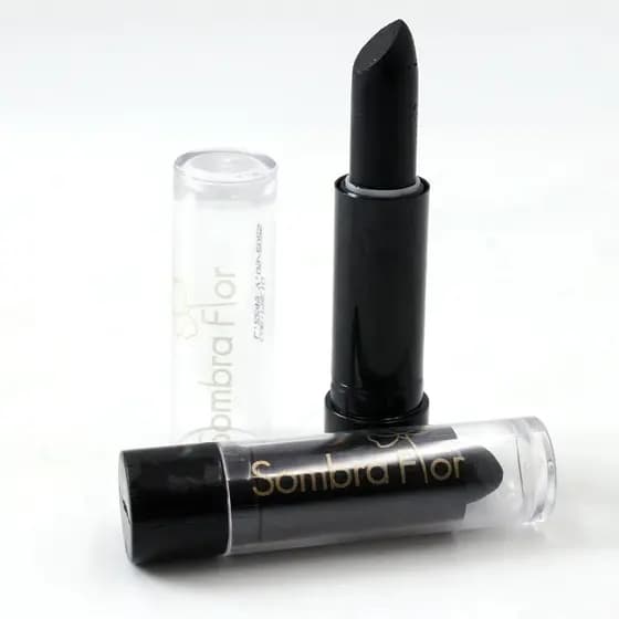 Kit com 3 Sombra Flor Batom Matte Preto