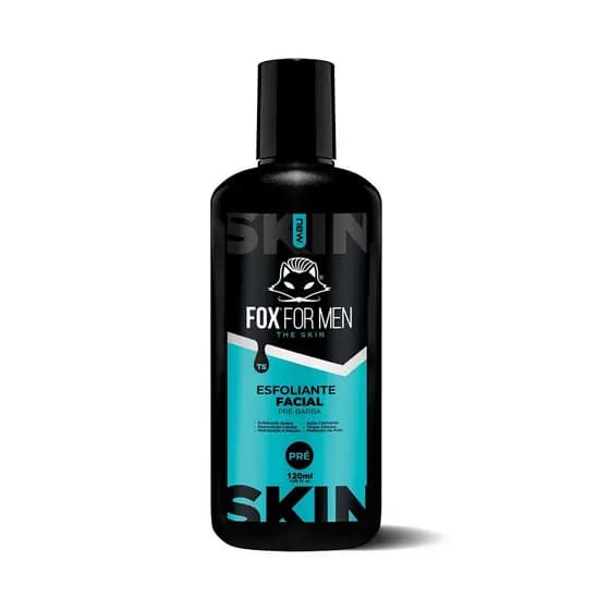 Kit 8 Esfoliante Facial Pré Barba 120g Fox For Men Renovação Celular Atacado
