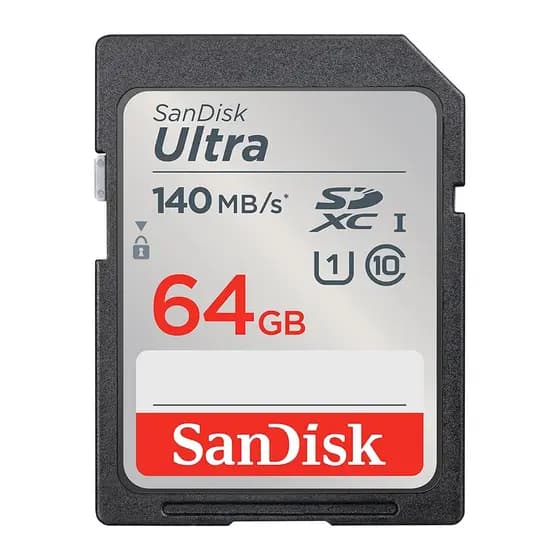 Cartão Memória Sandisk 64gb Ultra Cartão Sd 140Mbs Full Hd