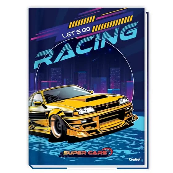 Caderno Brochura Universitário com 80 Folhas – Super Cars