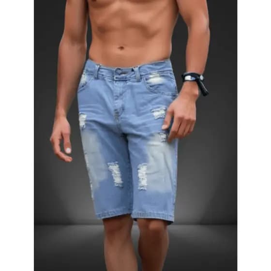 Bermuda Jeans Short Masculina Com Top Qualidade