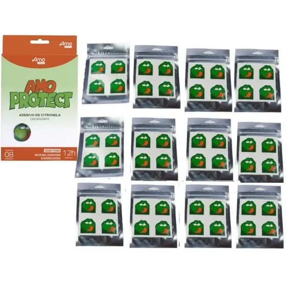 Repelente Adesivo citronela Natural Infantil bebê Sai Mosquito amo protect proteção contra mosquitos insetos