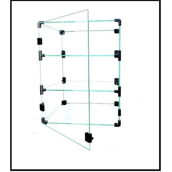 Baleiro ou vitrine COM PORTA Expositor Em Vidro 0,30 X 0,30 X 0,40