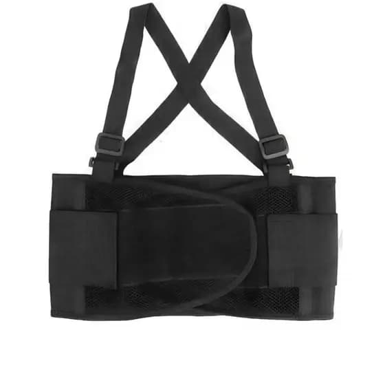 Cinta Ergonômica Lombar EF 1000S Com Suspensório Proteção Coluna Trabalho Pesado Ajustável