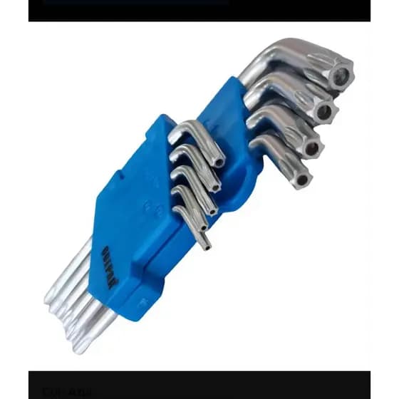 Jogo de Chave Torx Guepar 9 Peças Aço Carbono Kit Chaves Tork Profissional