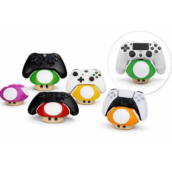 Suporte de Controle Gamer Universal Porta Joystick Xbox PS5 PS4 Decor Gamer Cogumelo Geek Impressão 3D