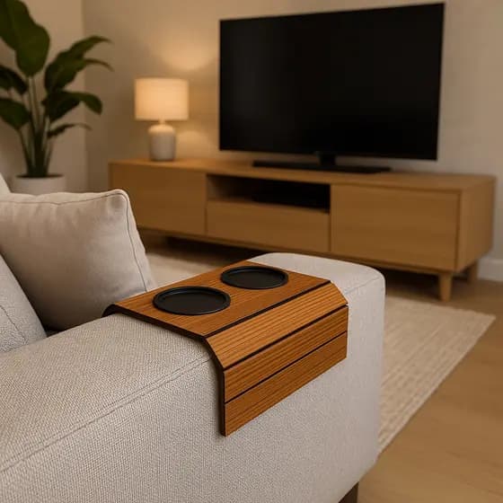 Kit 2 Esteiras Porta Copos para Sofá 03 Cores – Conforto, Praticidade e Estilo