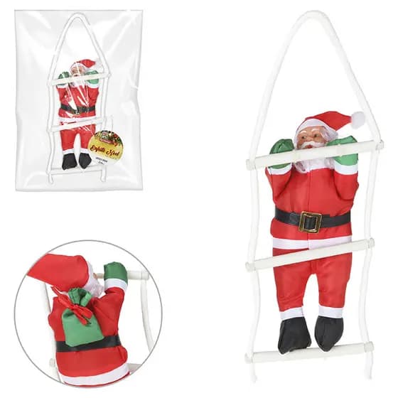 Papai Noel Na Escada 49Cm