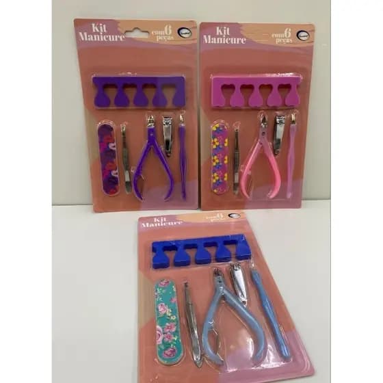 Kit Manicure e Pedicure 6 Peças
Completo e Portátil