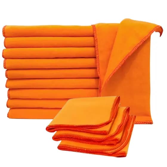 Kit Com 12 Flanelas Pano de Limpeza Profunda Flanelas Multiuso Material de Limpeza 30x40 cm