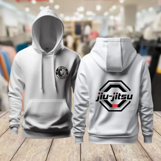 Blusa de Frio Moletom Jaqueta Casaco Agasalho Streetwear Algodao Jiu Jitsu Luta