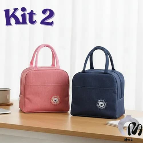Bolsa Térmica Portátil Marmita Viagem Necessaire Lancheira Térmica Infantil