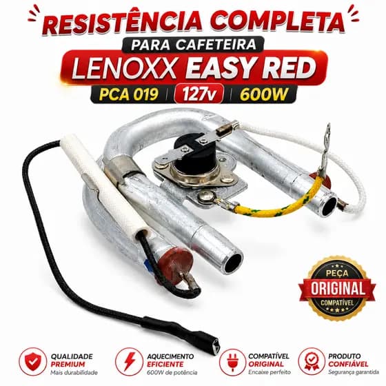 Resistência Cafeteira Lenoxx PCA 018 PCA 019 127v 600W